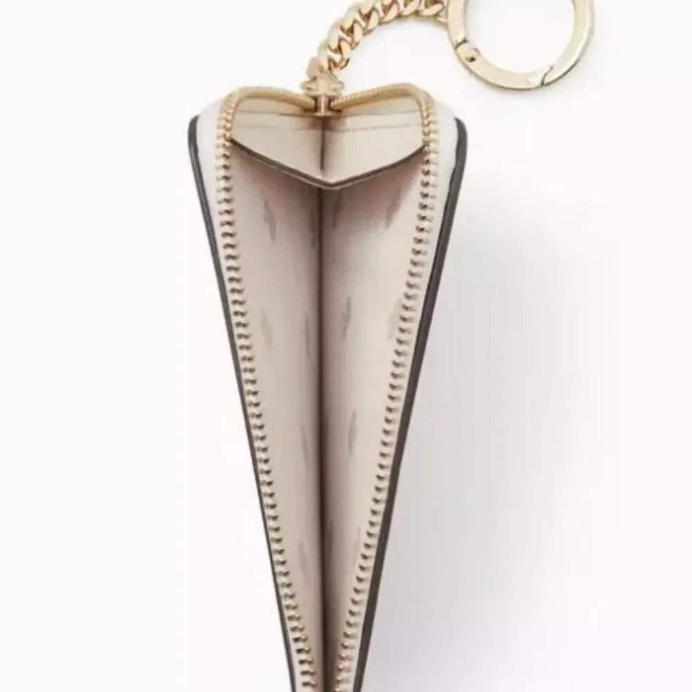 NEW kate spade Wild Petal Medium L Zip Floral Card Holder